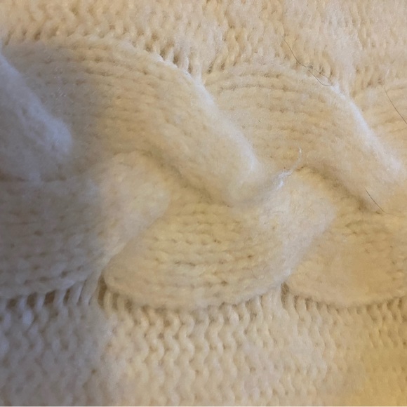 Madewell Cream Cable Knit Turtleneck Sweater - Picture 6 of 6